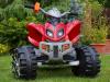 Elektrick� �ty�kolka pro d�ti - dva motory 35W - �erno-�erven� nov� velk� model