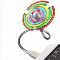 SATZUMA Větráček se světelnými efekty LED FAN, USB