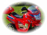 Elektrická motorka Viper - střední, červená barva