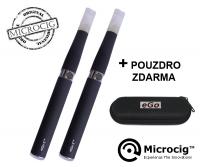 Elektronická cigareta Microcig eGo-T 1100mAh černá - 2ks