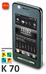PDA Mio K70 Explore GPS GSM, 2x cam, WIFI, BT, EDGE, 3G, mikro SD + fólie