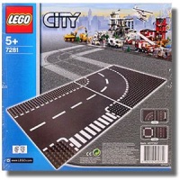 LEGO City - Křižovatka ve tvaru T a zatáčky 7281