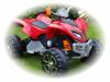 Elektrick� �ty�kolka pro d�ti - dva motory 35W - �erno-�erven� nov� velk� model