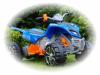 Elektrick� �ty�kolka pro d�ti modr� - dva motory 35W - nov� velk� model