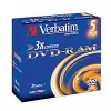 VERBATIM 43450 DVD-RAM 5jewel 3x 4.7GB media bez cartridge (krabice 10x5pack)
