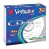 VERBATIM 43415 CD-R 10slim 52x DL EP media (krabice=10x10pack)