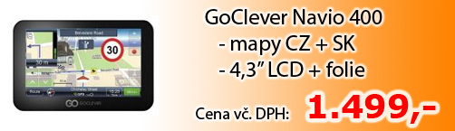 GoClever Navio 400 CZ+SK + f�l