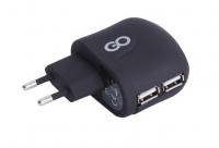 GOCLEVER vysokorychlostní síťová nabíječka 100-240 V duální USB (1x 2 A / 2x 1 A), bez kabelu