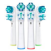 Náhradní hlavice kompatibilní s Oral-B Dual Clean EB417 4 ks