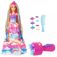 Barbie princezna s barevnmi vlasy s nstrojem a doplky